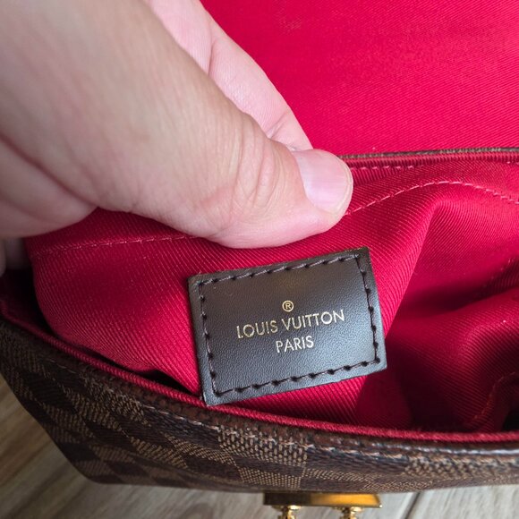 REDUCED@! Louis Vuitton Croisette Damier Ebene Crossbody Shoulder Handbag Duo - Picture 10 of 15